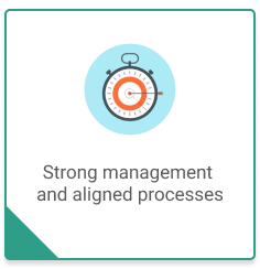 Strong management and aligned processes